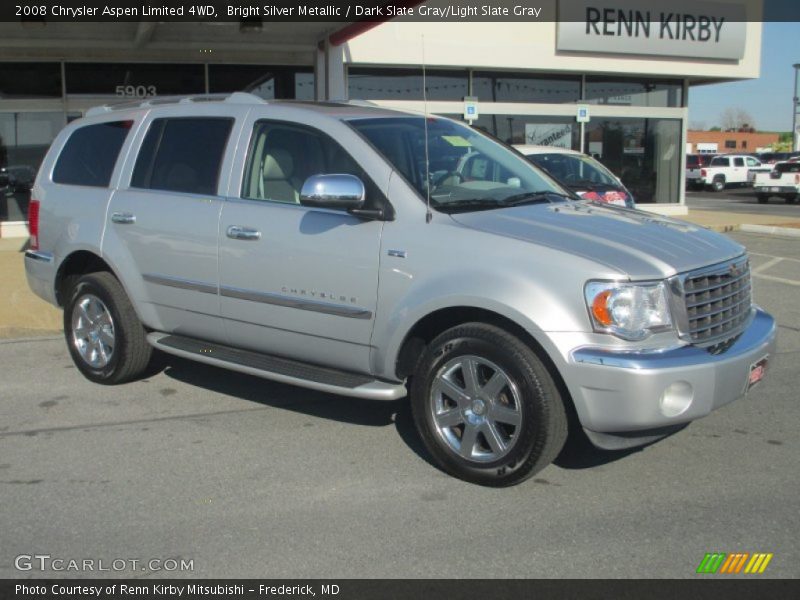Bright Silver Metallic / Dark Slate Gray/Light Slate Gray 2008 Chrysler Aspen Limited 4WD