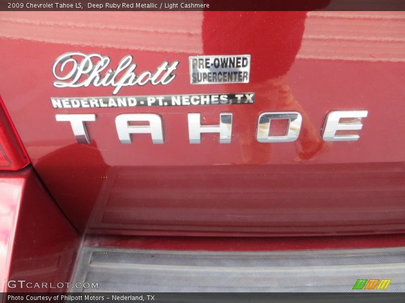 Deep Ruby Red Metallic / Light Cashmere 2009 Chevrolet Tahoe LS