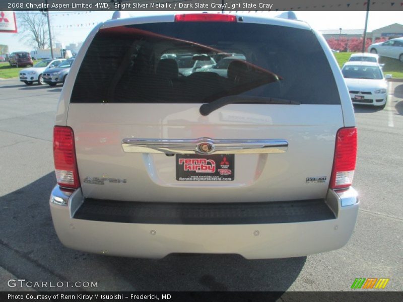 Bright Silver Metallic / Dark Slate Gray/Light Slate Gray 2008 Chrysler Aspen Limited 4WD