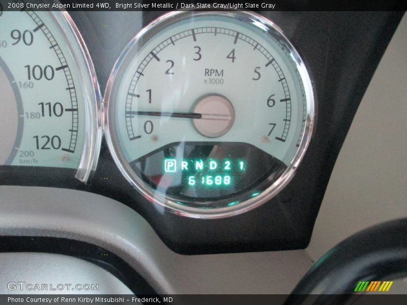 Bright Silver Metallic / Dark Slate Gray/Light Slate Gray 2008 Chrysler Aspen Limited 4WD
