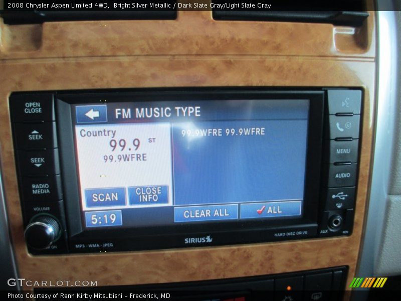 Bright Silver Metallic / Dark Slate Gray/Light Slate Gray 2008 Chrysler Aspen Limited 4WD