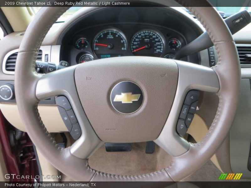 Deep Ruby Red Metallic / Light Cashmere 2009 Chevrolet Tahoe LS