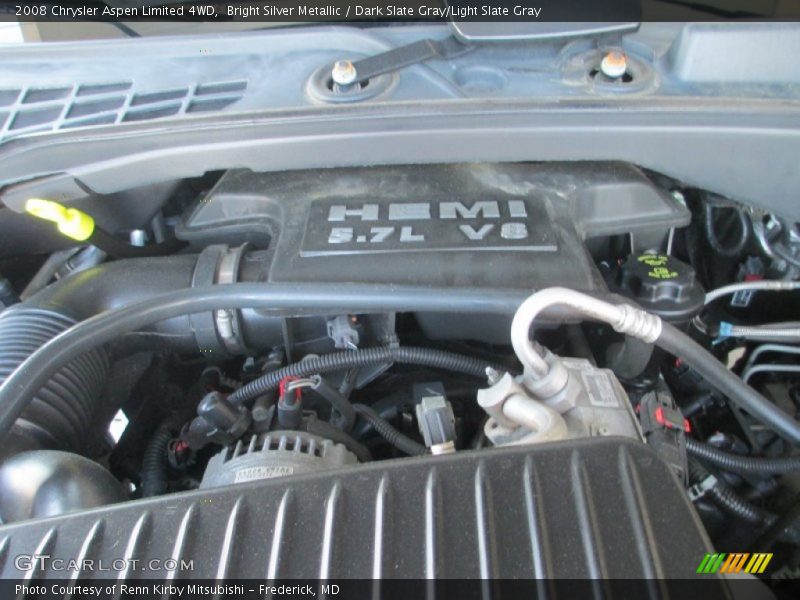 Bright Silver Metallic / Dark Slate Gray/Light Slate Gray 2008 Chrysler Aspen Limited 4WD