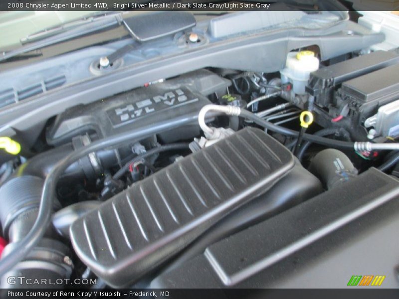 Bright Silver Metallic / Dark Slate Gray/Light Slate Gray 2008 Chrysler Aspen Limited 4WD