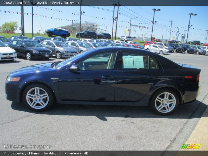 Royal Blue Pearl / Parchment 2008 Acura TL 3.2