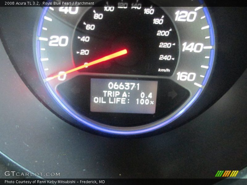 Royal Blue Pearl / Parchment 2008 Acura TL 3.2
