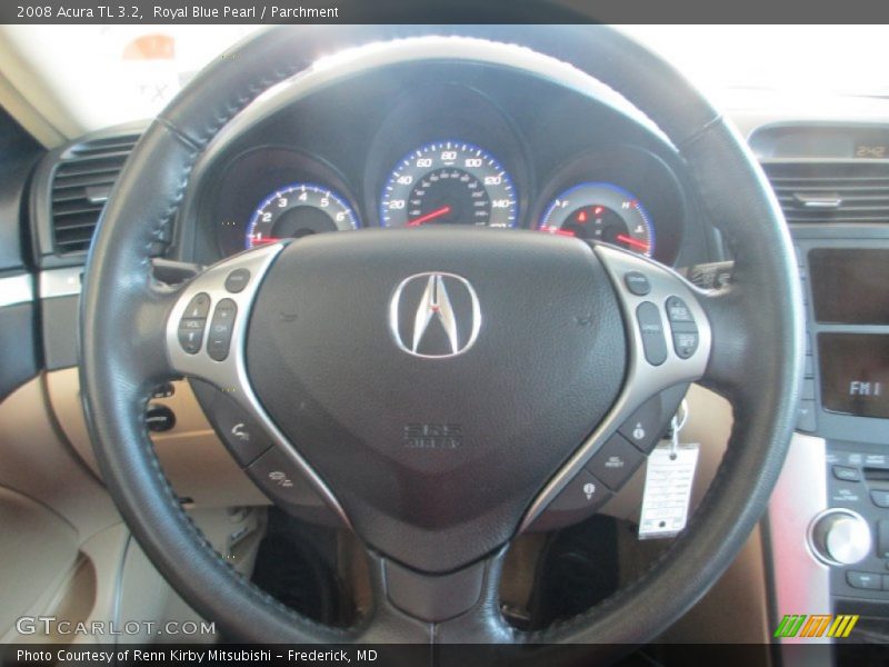 Royal Blue Pearl / Parchment 2008 Acura TL 3.2