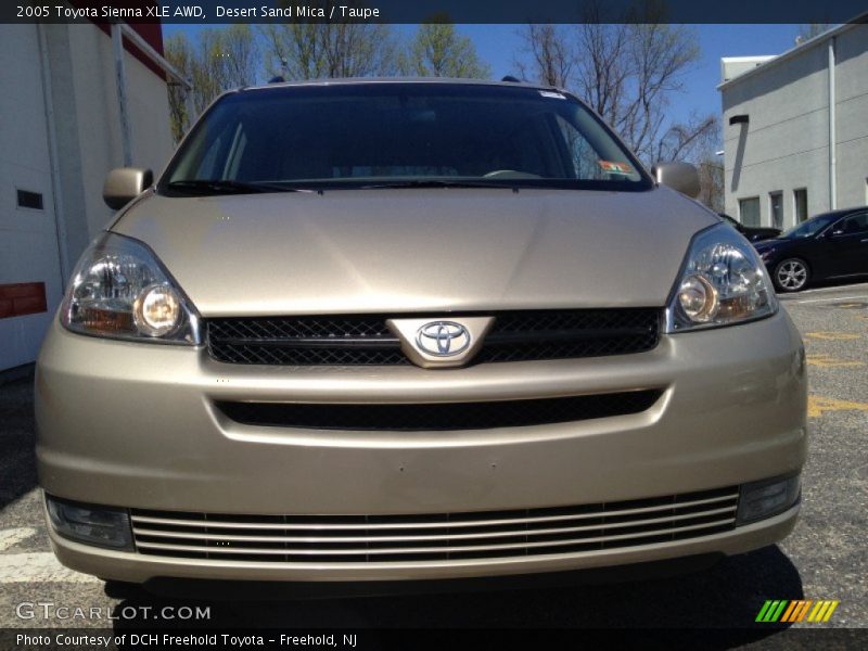 Desert Sand Mica / Taupe 2005 Toyota Sienna XLE AWD