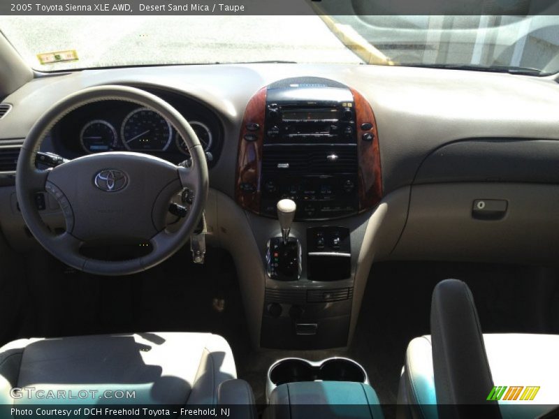 Desert Sand Mica / Taupe 2005 Toyota Sienna XLE AWD