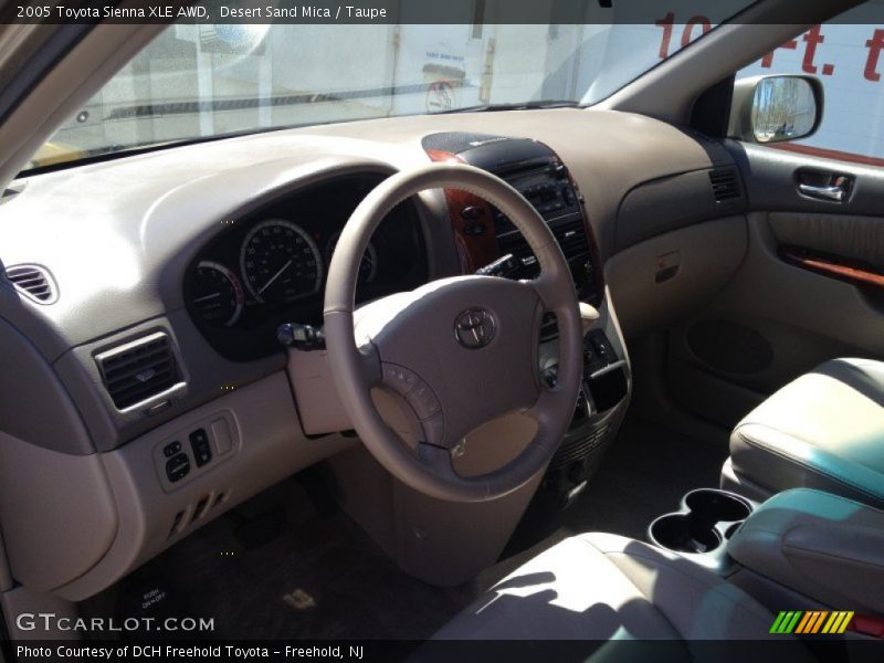 Desert Sand Mica / Taupe 2005 Toyota Sienna XLE AWD