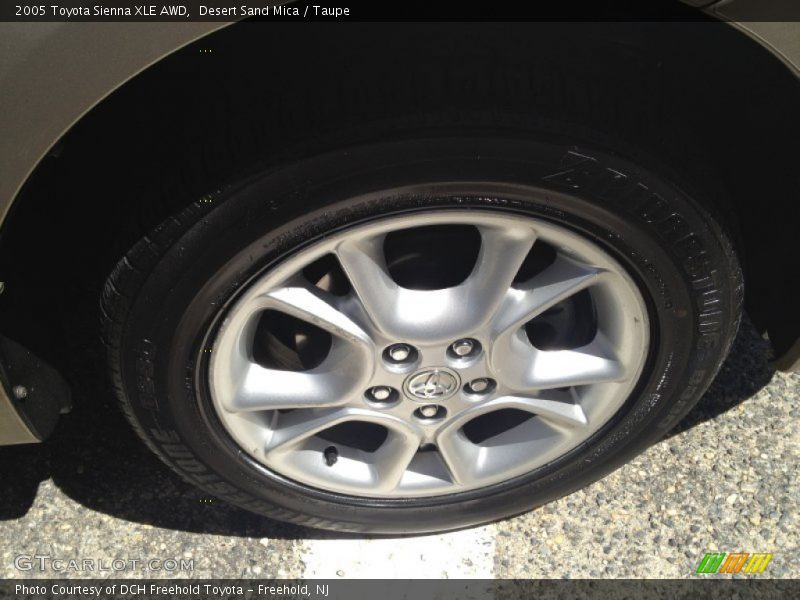 Desert Sand Mica / Taupe 2005 Toyota Sienna XLE AWD