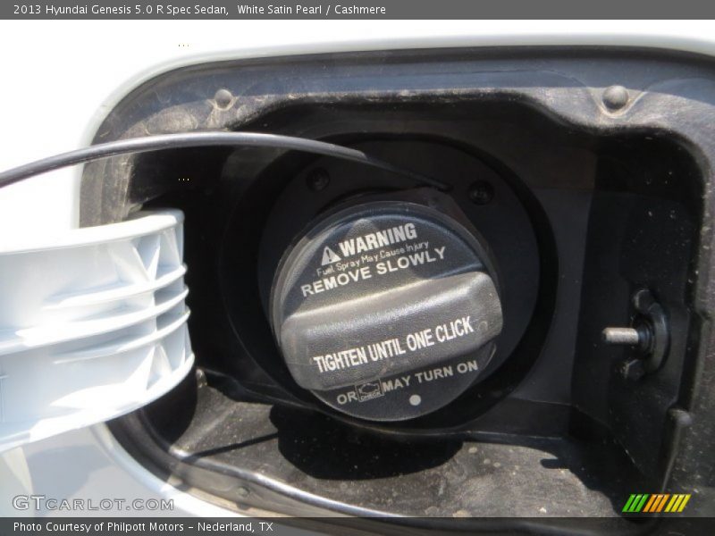 White Satin Pearl / Cashmere 2013 Hyundai Genesis 5.0 R Spec Sedan