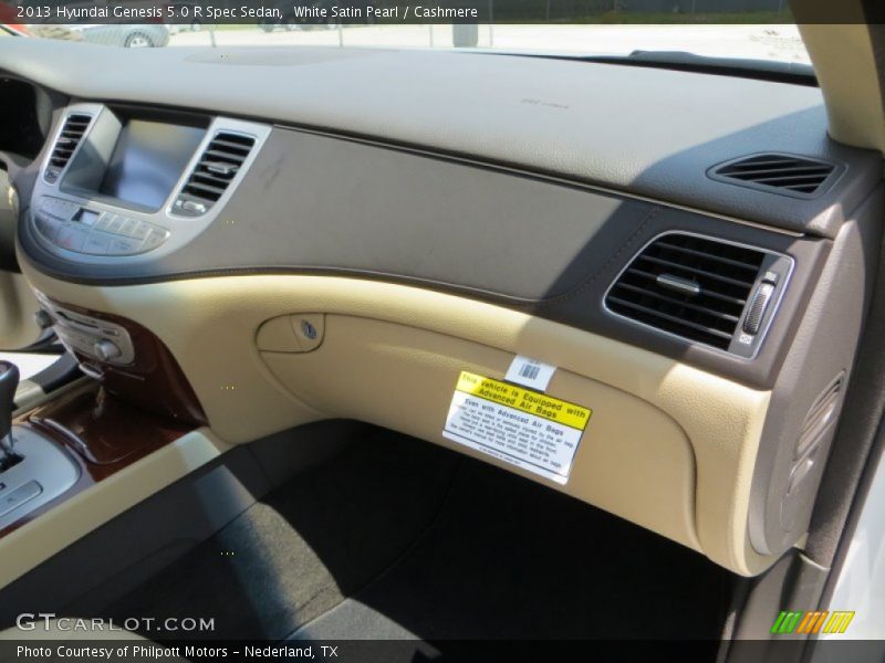White Satin Pearl / Cashmere 2013 Hyundai Genesis 5.0 R Spec Sedan