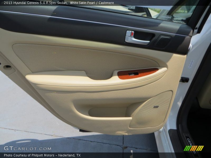 White Satin Pearl / Cashmere 2013 Hyundai Genesis 5.0 R Spec Sedan