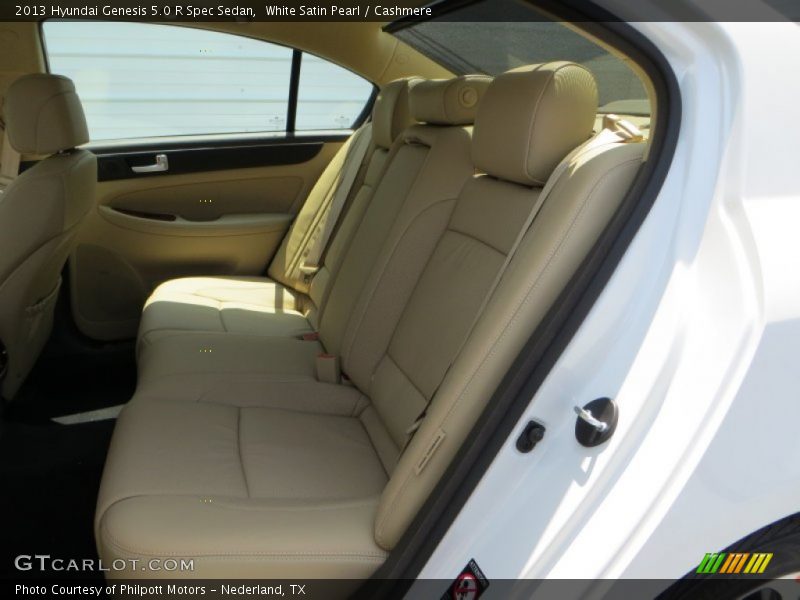 White Satin Pearl / Cashmere 2013 Hyundai Genesis 5.0 R Spec Sedan
