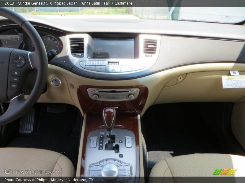 White Satin Pearl / Cashmere 2013 Hyundai Genesis 5.0 R Spec Sedan