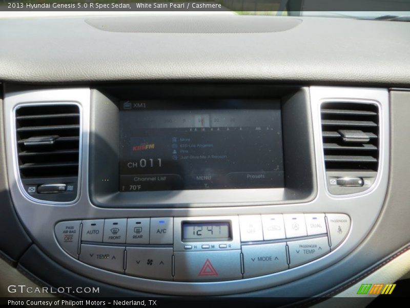 White Satin Pearl / Cashmere 2013 Hyundai Genesis 5.0 R Spec Sedan