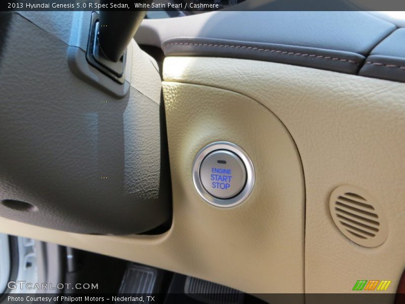 White Satin Pearl / Cashmere 2013 Hyundai Genesis 5.0 R Spec Sedan