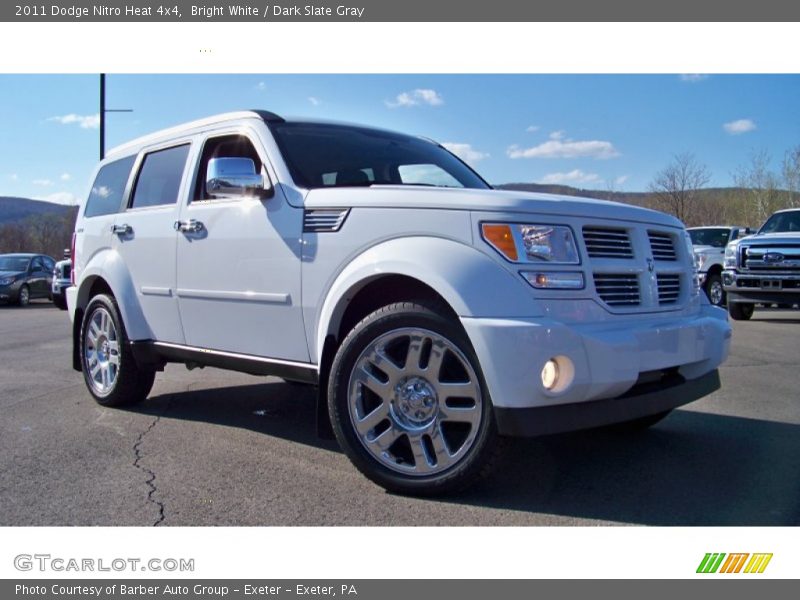 Bright White / Dark Slate Gray 2011 Dodge Nitro Heat 4x4