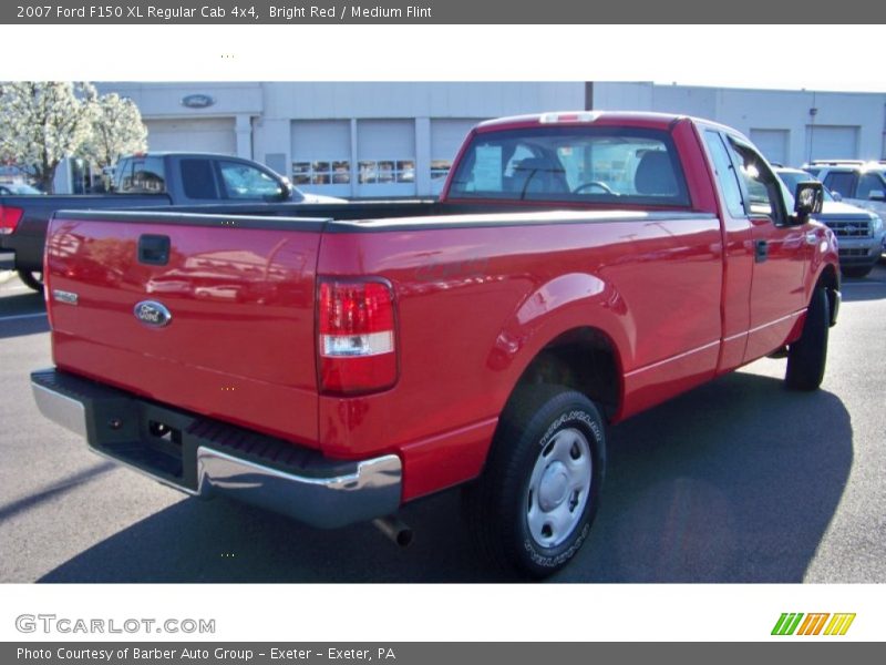 Bright Red / Medium Flint 2007 Ford F150 XL Regular Cab 4x4