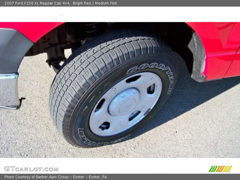 Bright Red / Medium Flint 2007 Ford F150 XL Regular Cab 4x4