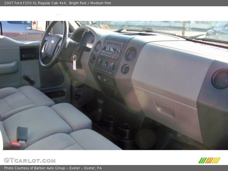 Bright Red / Medium Flint 2007 Ford F150 XL Regular Cab 4x4