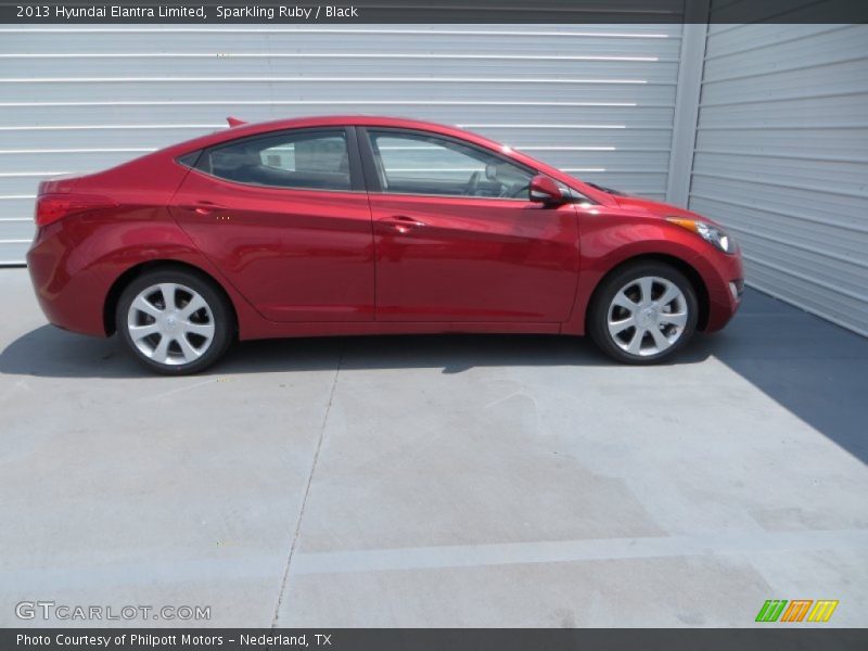 Sparkling Ruby / Black 2013 Hyundai Elantra Limited
