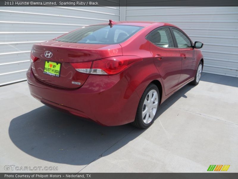 Sparkling Ruby / Black 2013 Hyundai Elantra Limited