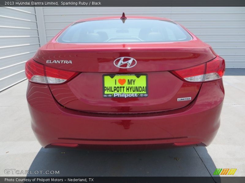 Sparkling Ruby / Black 2013 Hyundai Elantra Limited