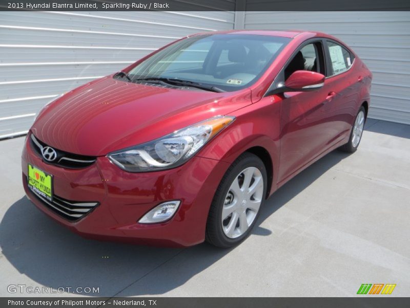 Sparkling Ruby / Black 2013 Hyundai Elantra Limited