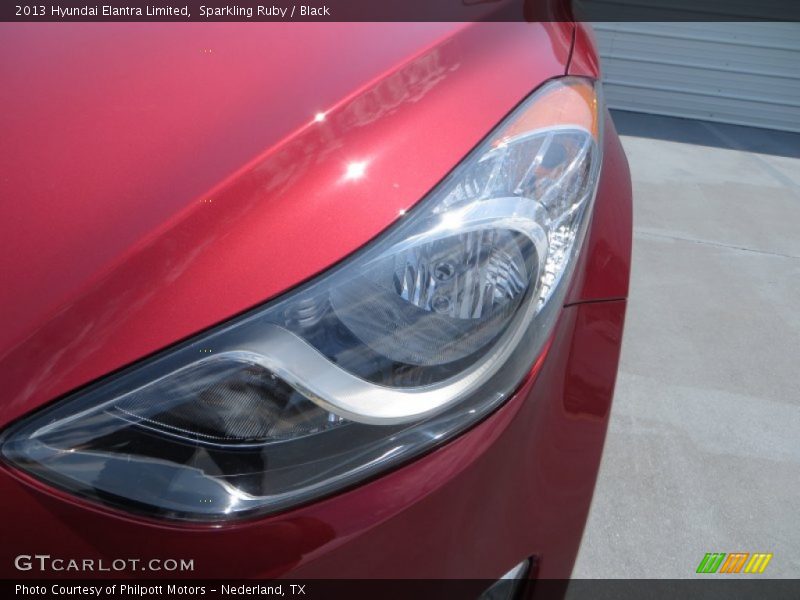 Sparkling Ruby / Black 2013 Hyundai Elantra Limited