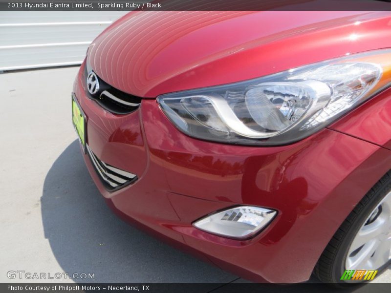 Sparkling Ruby / Black 2013 Hyundai Elantra Limited