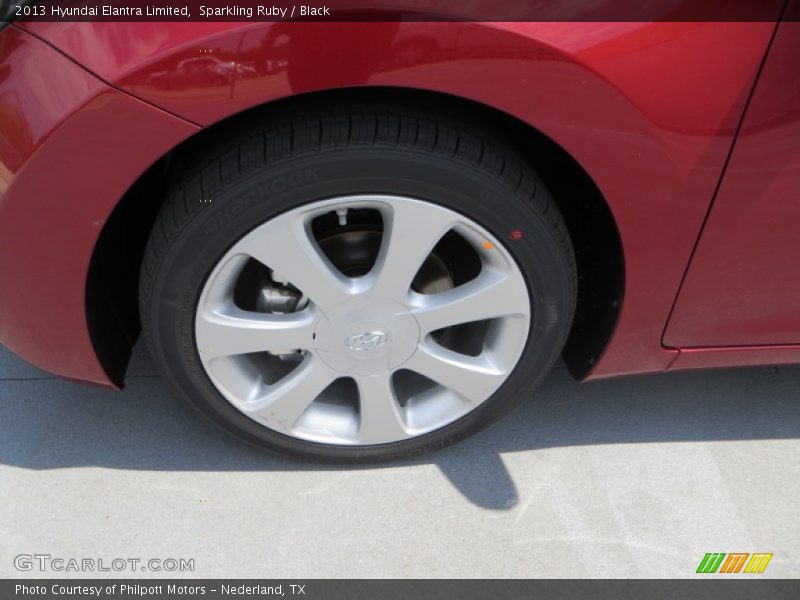 Sparkling Ruby / Black 2013 Hyundai Elantra Limited