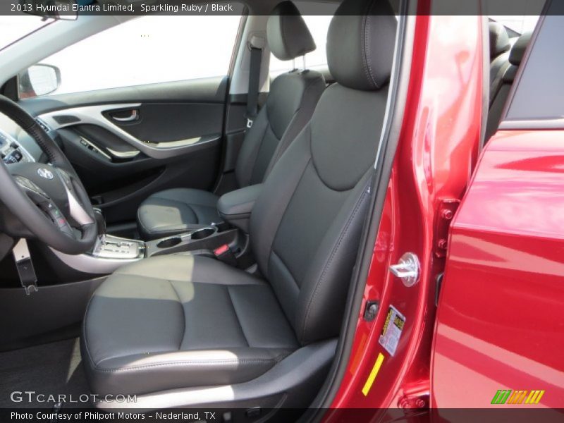 Sparkling Ruby / Black 2013 Hyundai Elantra Limited