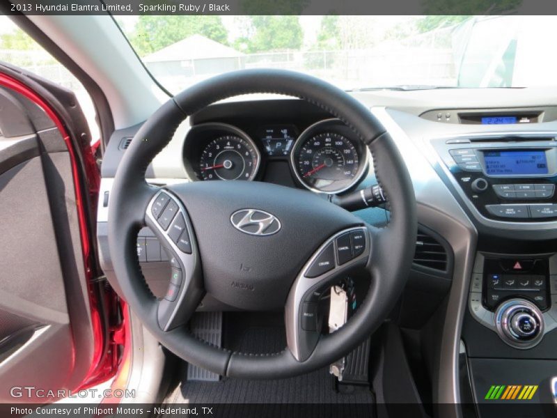 Sparkling Ruby / Black 2013 Hyundai Elantra Limited