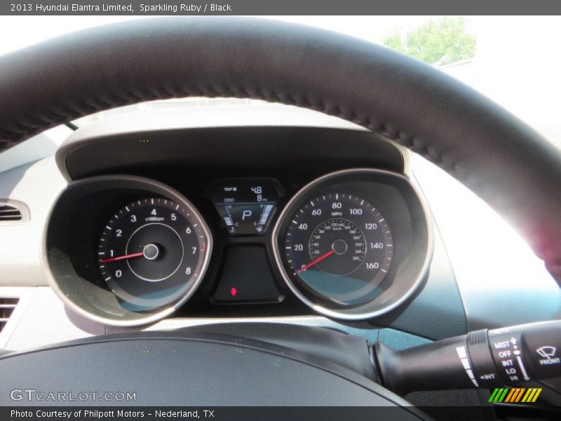Sparkling Ruby / Black 2013 Hyundai Elantra Limited