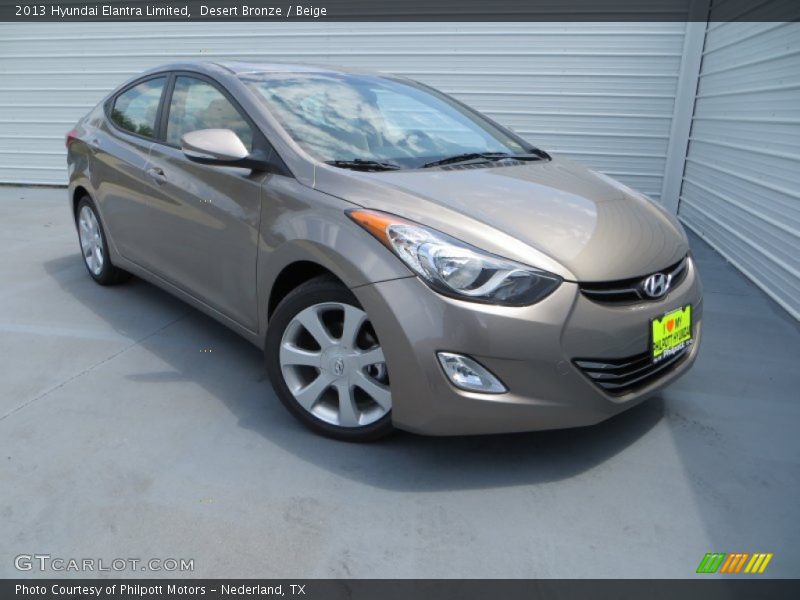 Desert Bronze / Beige 2013 Hyundai Elantra Limited