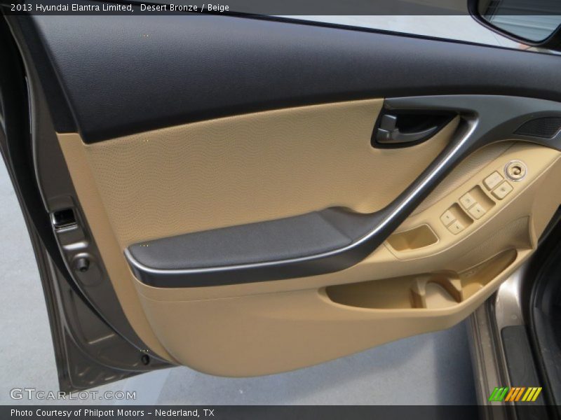 Desert Bronze / Beige 2013 Hyundai Elantra Limited