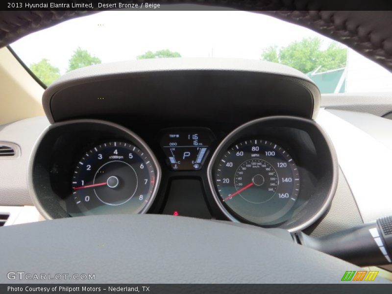 Desert Bronze / Beige 2013 Hyundai Elantra Limited