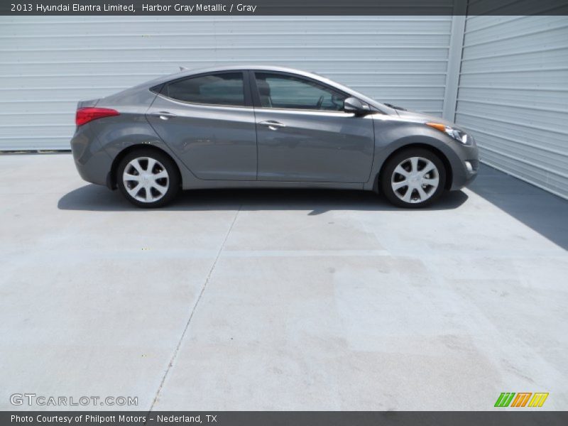 Harbor Gray Metallic / Gray 2013 Hyundai Elantra Limited