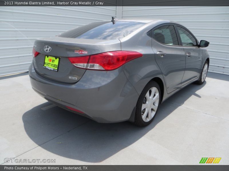 Harbor Gray Metallic / Gray 2013 Hyundai Elantra Limited