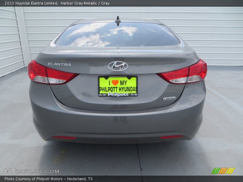 Harbor Gray Metallic / Gray 2013 Hyundai Elantra Limited