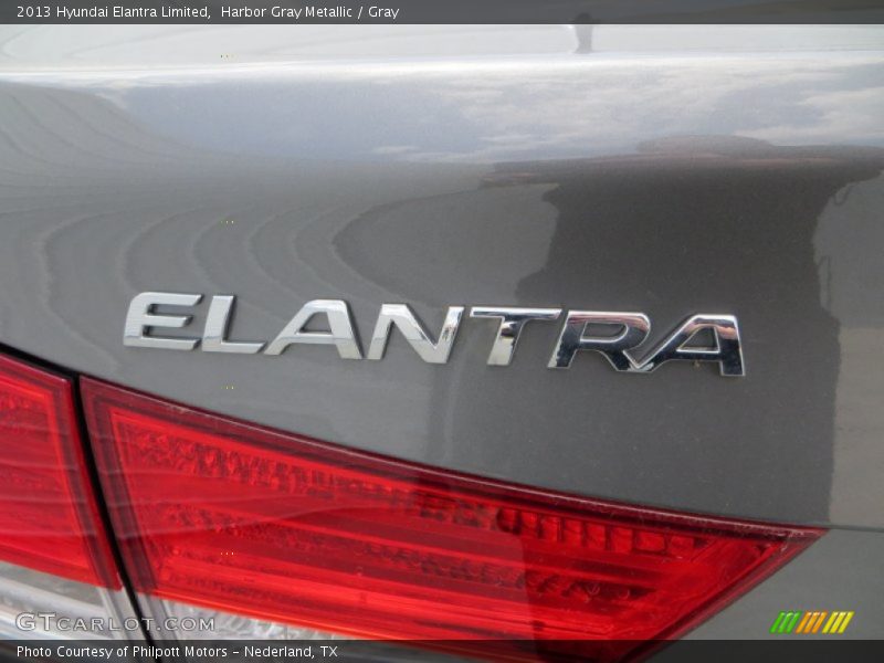 Harbor Gray Metallic / Gray 2013 Hyundai Elantra Limited