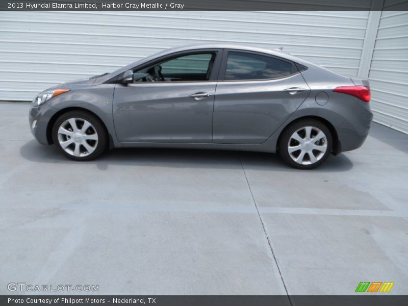 Harbor Gray Metallic / Gray 2013 Hyundai Elantra Limited