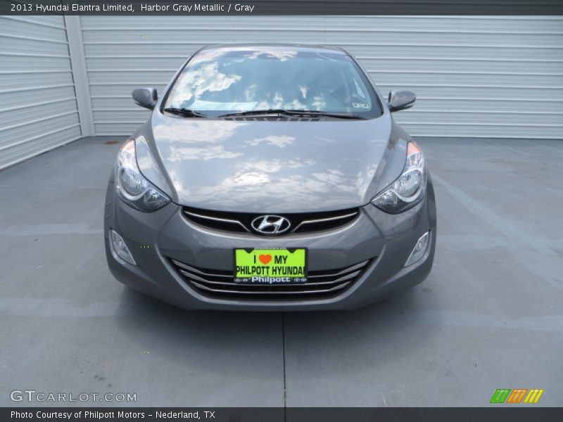 Harbor Gray Metallic / Gray 2013 Hyundai Elantra Limited