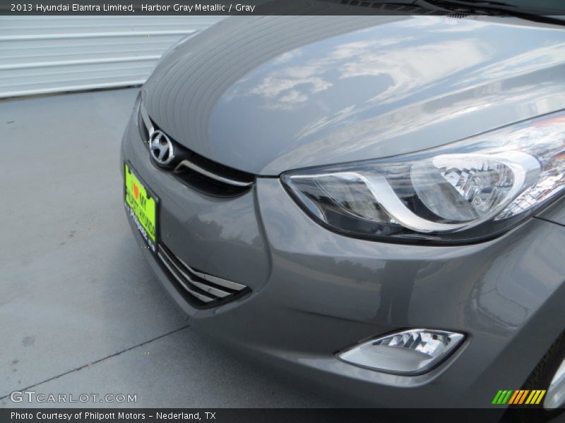 Harbor Gray Metallic / Gray 2013 Hyundai Elantra Limited