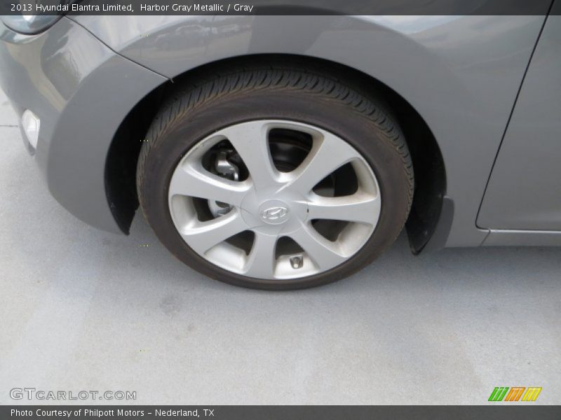 Harbor Gray Metallic / Gray 2013 Hyundai Elantra Limited