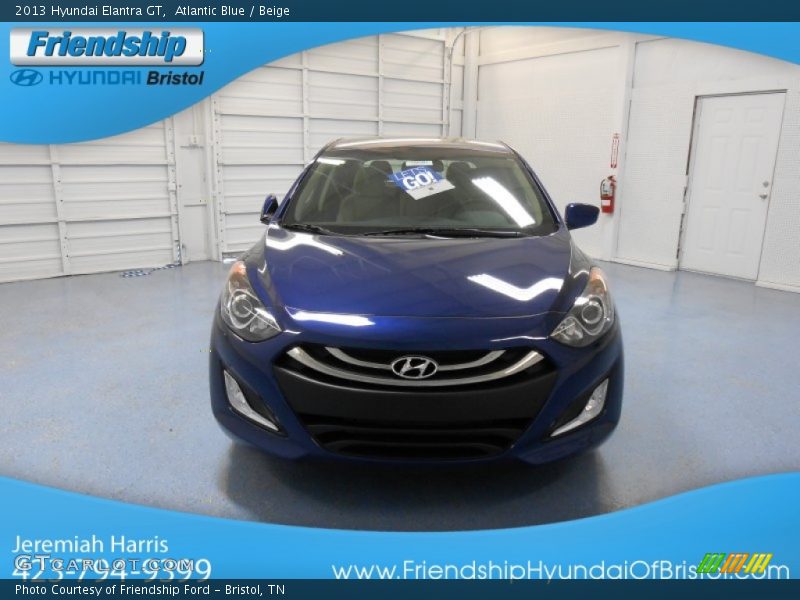 Atlantic Blue / Beige 2013 Hyundai Elantra GT