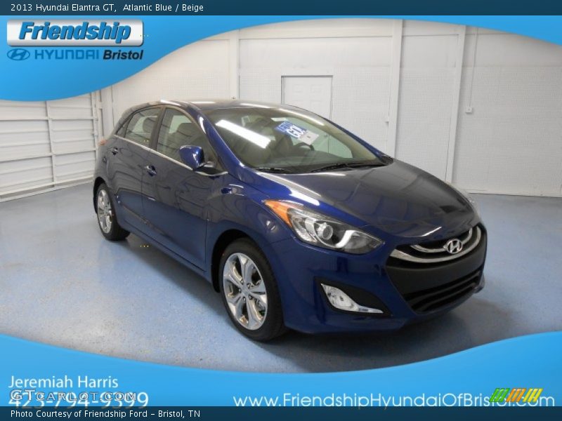 Atlantic Blue / Beige 2013 Hyundai Elantra GT