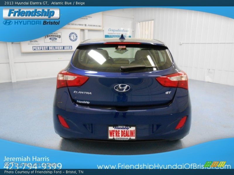 Atlantic Blue / Beige 2013 Hyundai Elantra GT